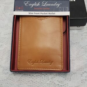 English Laundry Money Clip Slim Pocket Wallet New